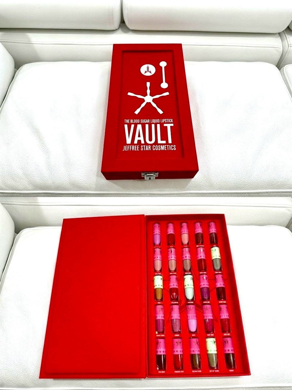 Jeffree Star Red Vault Blood Sugar Liquid Lipstick Set new with 25 lipsticks